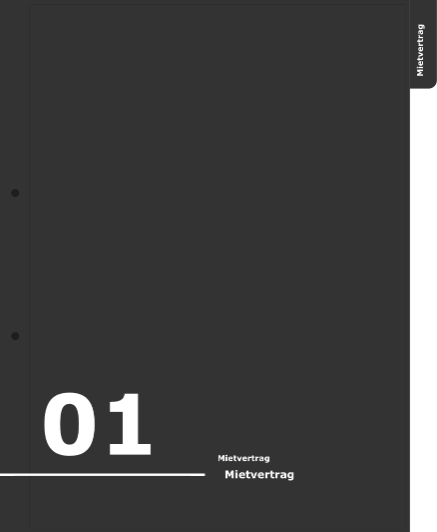 Register 01 Mietvertrag