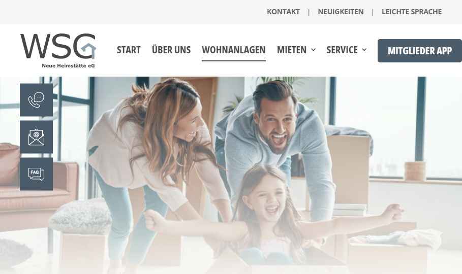 Unterseite Wohnanlagen